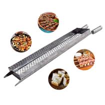 Grelha Cesto Inox Frango, Legumes, Coração, Churrasco 78cm