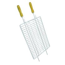 Grelha Churrasco Dupla Cromada 82x35x5cm Brighente