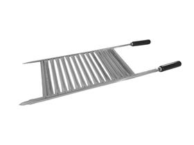 Grelha Churrasco Parrilla Inox 80x30 cm