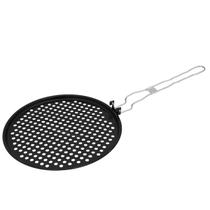 Grelha Churrasqueira Pizza Grill Assadeira Forma Redonda Inox