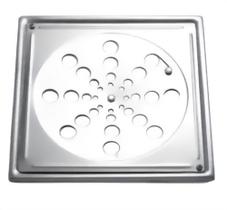 Grelha Cristal com Caixilho 10x10cm Cromado - Baepina Grelha Cristal com Caixilho 10x10cm Cromado - Baepina