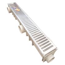 Grelha De Aluminio Com Caixa Coletora Pvc 15x100cm - AC VENT