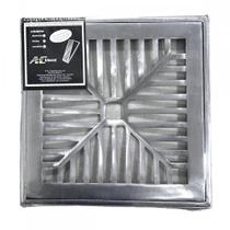 Grelha De Aluminio Com Porta Grelha Concava 20X20Cm Grelha De Aluminio Com Porta Grelha Concava 20X20Cm