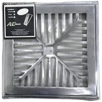 Grelha De Aluminio Com Porta Grelha Concava 25X25Cm - AC VENT
