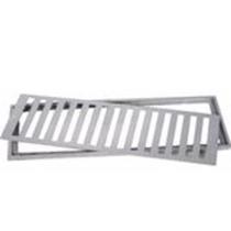 Grelha De Aluminio Com Porta Grelha Quadrada 15X50Cm