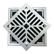 Grelha De Alumínio Com Porta Grelha Quadrada 30x30cm