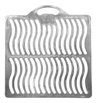 Grelha De Alumínio Fundido Para Churrasqueira Cabo Ajustável Grande