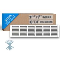 Grelha de ar de retorno Handua Steel branca 31,75x9,75cm HVAC Grelha de ar de retorno Handua Steel branca 31,75x9,75cm HVAC
