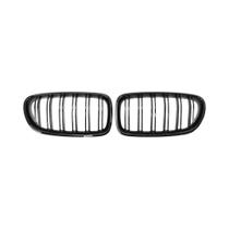 Grelha De Corrida Estilo Linha Dupla Totalmente Preta Para BMW Série 5 F10 F11 F18 2010-2017 528i