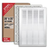 Grelha de filtro de ar de retorno Handua para abertura de duto de 20x25cm branca Grelha de filtro de ar de retorno Handua para abertura de duto de 20x25cm branca