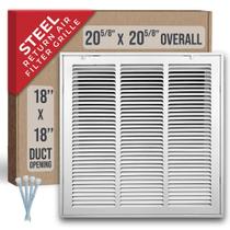 Grelha de filtro de ar de retorno Handua Steel White 46x46cm com porta Grelha de filtro de ar de retorno Handua Steel White 46x46cm com porta