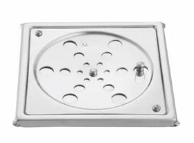 Grelha de inox quadrada 15x15 fecho - meber