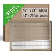 Grelha de piso Return Air Handua 14x20cm marrom Heavy Duty