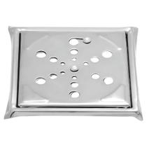 Grelha de ralo c/ caixilho 10X10 inox quadrada clara inox Grelha de ralo c/ caixilho 10X10 inox quadrada clara inox
