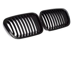 Grelha de veículo CALU LUKY BMW Série 3 E46 98-01 preta, pacote com 2 Grelha de veículo CALU LUKY BMW Série 3 E46 98-01 preta, pacote com 2