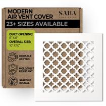 Grelha de ventilação SABA Home Decor acrílico 20x20cm branca