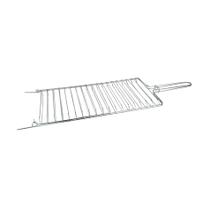 Grelha Dobrável Abaulada Para Churrasqueira 28x80cm Grelha Dobrável Abaulada Para Churrasqueira 28x80cm