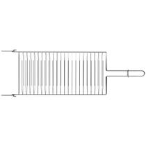 Grelha Dupla Churrasco Carne Peixe Frango 83x27cm Aço Inox Tramontina