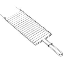 Grelha Dupla em Aço Inox Abre e Fecha para Churrasqueira Churrasco Tramontina 31x18cm Grelha Dupla em Aço Inox Abre e Fecha para Churrasqueira Churrasco Tramontina 31x18cm