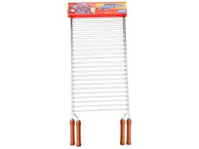 Grelha Dupla Master Grill 02 73,5cm x 31cm x 3,3cm Aço Cromado Mor Grelha Dupla Master Grill 02 73,5cm x 31cm x 3,3cm Aço Cromado Mor