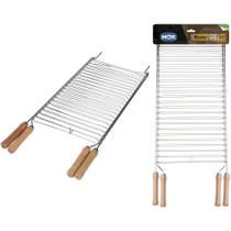Grelha Dupla Master Grill 02 73,5cm x 31cm x 3,3cm Aço Cromado Mor