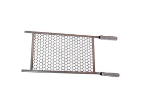 Grelha em Aço Inox Cabo em Alumínio Tamanho 80x48cm Grelha em Aço Inox Cabo em Alumínio Tamanho 80x48cm