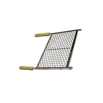 Grelha em Aço Inox com Cabo de Madeira 50x40cm - Santa Edwirges