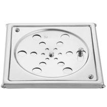 Grelha Fecho Caixilho Inox Quadrada 1410 C 10cm Incolor Meber Metais Grelha Fecho Caixilho Inox Quadrada 1410 C 10cm Incolor Meber Metais