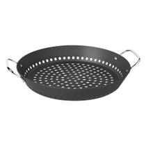 Grelha Furada Churrasco Em Alumínio Anodizado Com Cabo 30 Cm ø - Tramontina 20889030