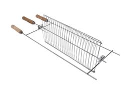 Grelha Giratória Vinci 80x26x40 Cm Aço Cromado PEIXES CARNES GG360M