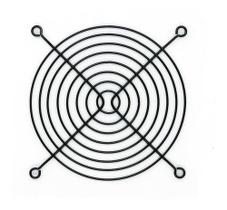 Grelha Grade Proteção De Metal 12cm P/ Microventilador Adda