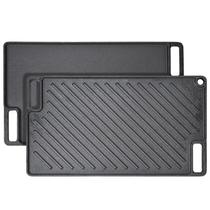 Grelha/Grelha VEVOR reversível 43x25cm em ferro fundido pré-temperado