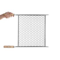 Grelha inox 50X40 Cabo de Madeira