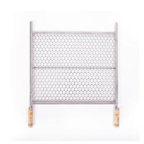 Grelha Inox Moeda para Churrasco 40X50 Cabo de madeira