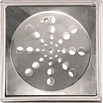 Grelha Inox Overtime Caixilho Quadrada 15Cm Fechamento 68.0004 Grelha Inox Overtime Caixilho Quadrada 15Cm Fechamento 68.0004