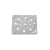 Grelha inox quadrada-100mm-c/fecho Grelha inox quadrada-100mm-c/fecho