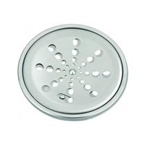 Grelha Inox Redonda com Caixilio e Fechamento 10 Cm