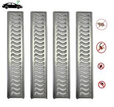 Grelha Linear 10x200 Em Alumínio Com Caixilho(4 Pçs 10x50cm)