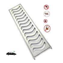 Grelha Linear Pluvial 20x50cm Elite Alumínio com Tela Anti Insetos e Aro Grelha Linear Pluvial 20x50cm Elite Alumínio com Tela Anti Insetos e Aro
