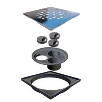 Grelha Linear Quadrado 15cm Inox Polida com Acessórios - Novii - 5206 - Unitário