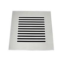 Grelha Listras Aço Inox 94x94mm 4006/1 Cromado Invinox Grelha Listras Aço Inox 94x94mm 4006/1 Cromado Invinox