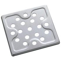 Grelha Meber Inox Quadrada 1810 C 10 cm Cromado Grelha Meber Inox Quadrada 1810 C 10 cm Cromado