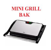 Grelha Mini Grill BAK Carne Queijo Sanduiche Antiaderente 750W - BAK EMB-UTILIT