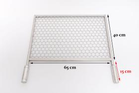 Grelha Moeda 65x40 cm de Inox para Churrascos - Soberano Grill