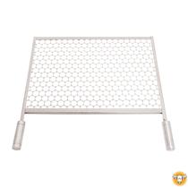 Grelha Moeda 65x40 cm de Inox para Churrascos