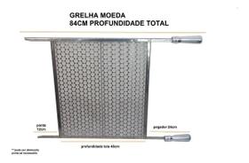 Grelha Moeda Churrasqueira Profunda Grande 50X70Cm - Plenitude