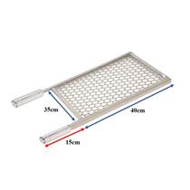 Grelha Moeda De Inox 430 Tamanho 35x40 Cm Para Churrasqueira