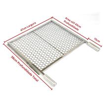 Grelha Moeda Inox Chapa Grossa C/Aba 4743