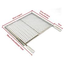 Grelha Moeda Inox Chapa Grossa C/Aba 6543cm