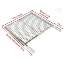 Grelha Moeda Inox Chapa Grossa C/Aba 6552,5cm.